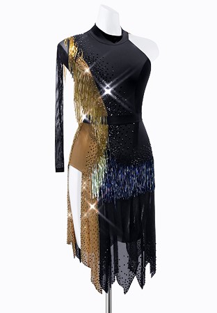Sheer Fringe Latin Dress PR-L215141