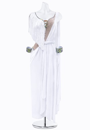 Sheer Goddess Latin Dress AM-L3719