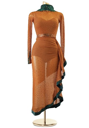 Sheer Wrapped Crystal Belt Rhythm Dress PC-WL18022