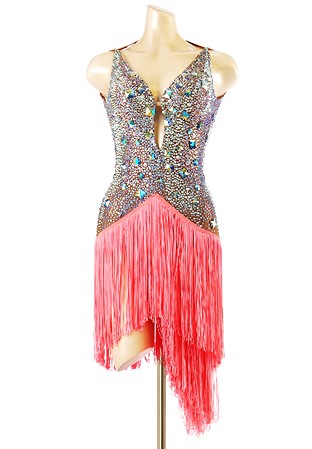 Shimmering Seduction Fringe Latin Dress PCWL18010