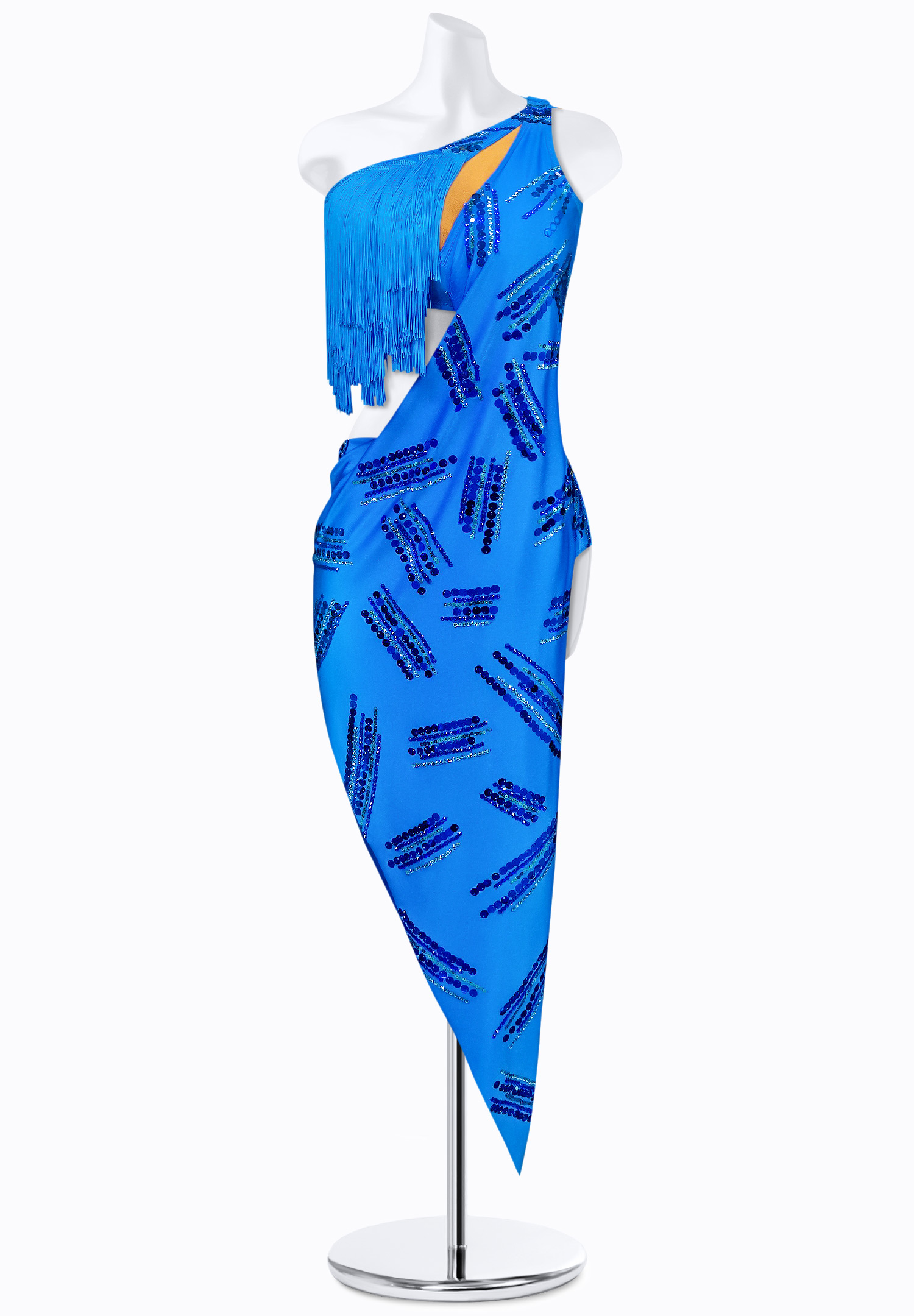 Shimmering Sequin Latin Dress AM-L3555