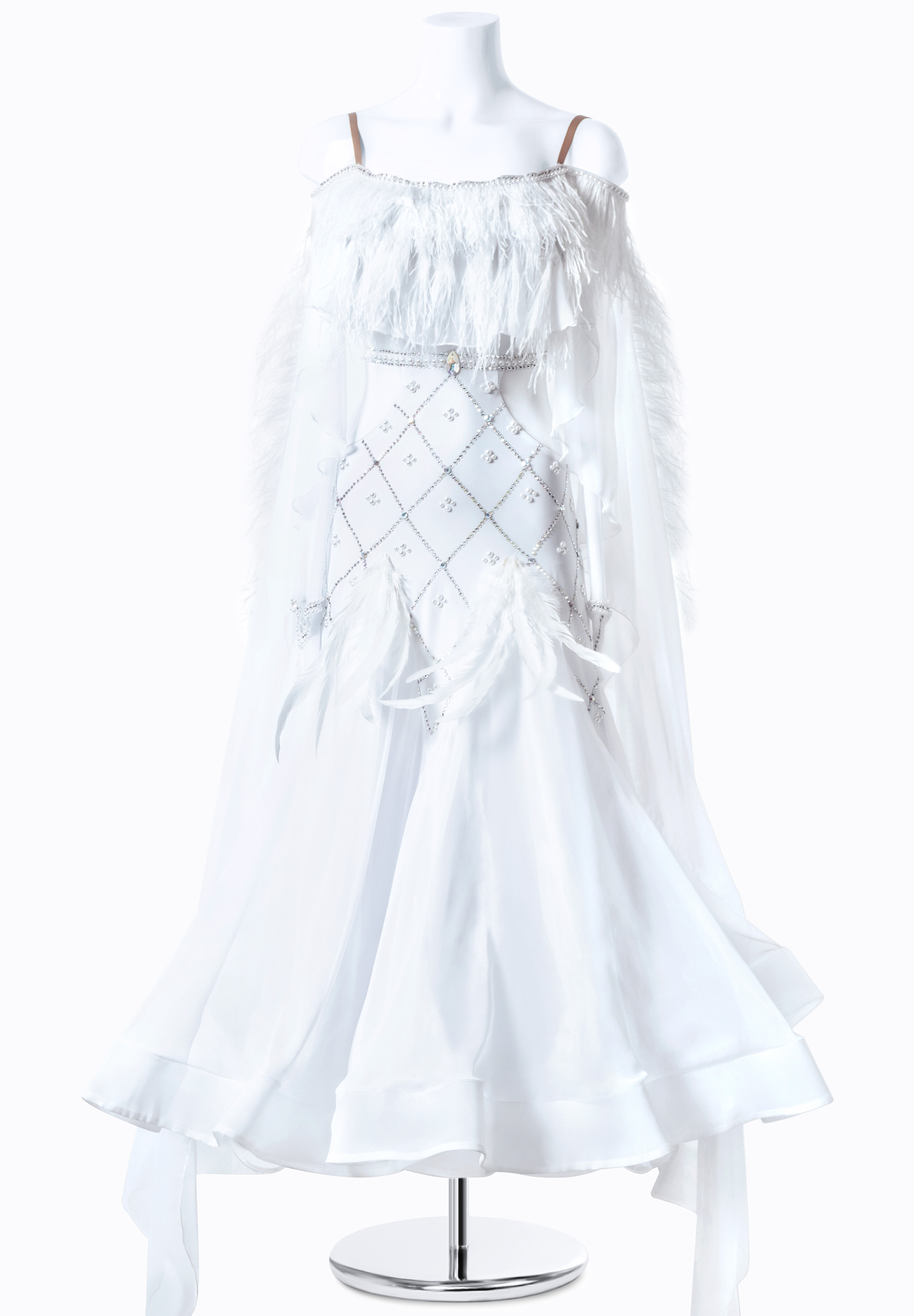 Shining Wing Feathered Standard Dress MF-B0071