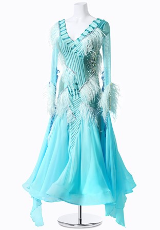 Sky Feather Ballroom Dress MFB0224