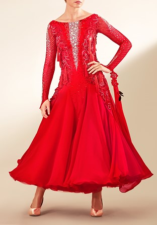 Spark Spray Tassel Ballroom Gown PCWB19026