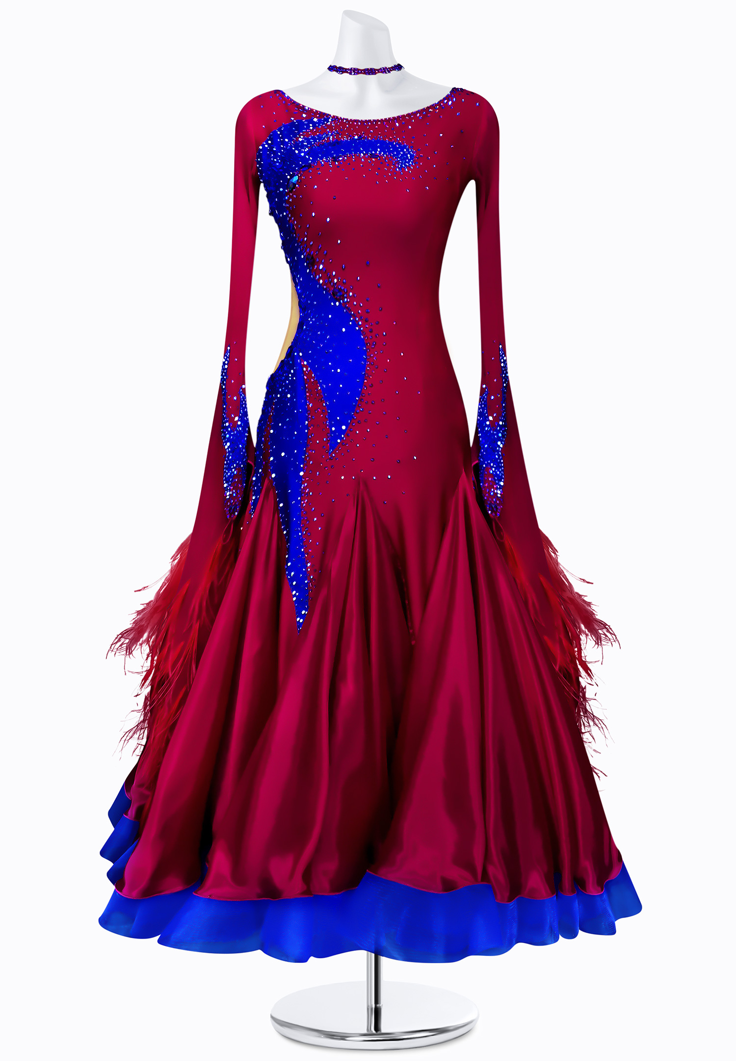 Sparkling Flame Ballroom Gown AM-B3035