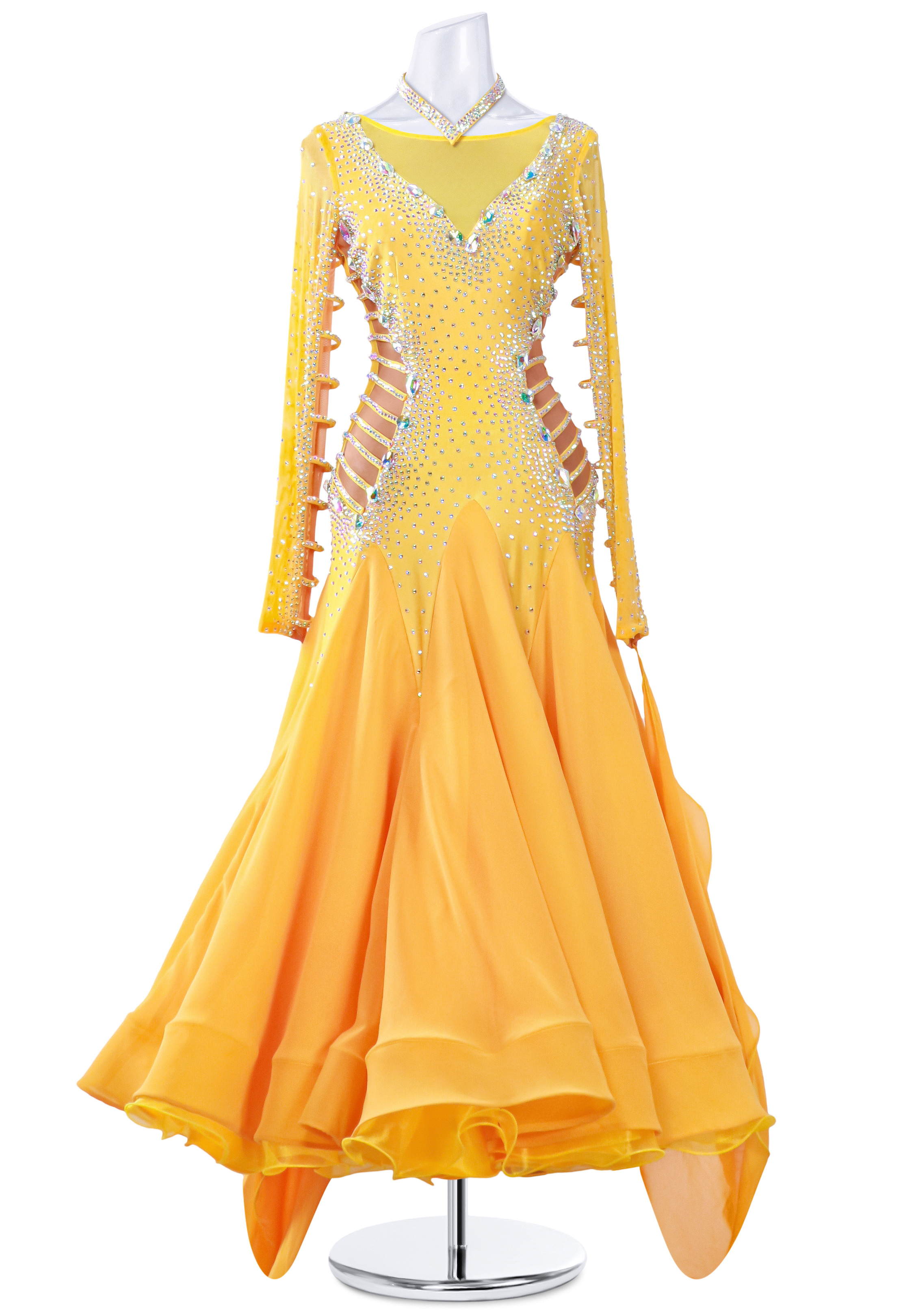 Sparkling Skeleton Ballroom Smooth Gown MQ-B122