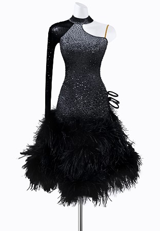 Starlight Feather Latin Dress AM-L3312