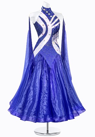 Starry Fringe Ballroom Gown JT-B3695