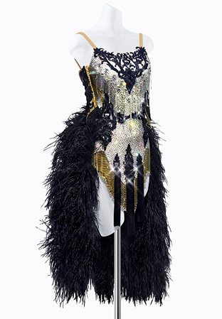 Stellar Feather Latin Dress PR-L215066
