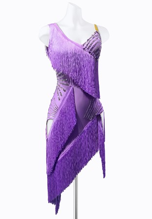 Stellar Fringe Latin Dress AM-L3658
