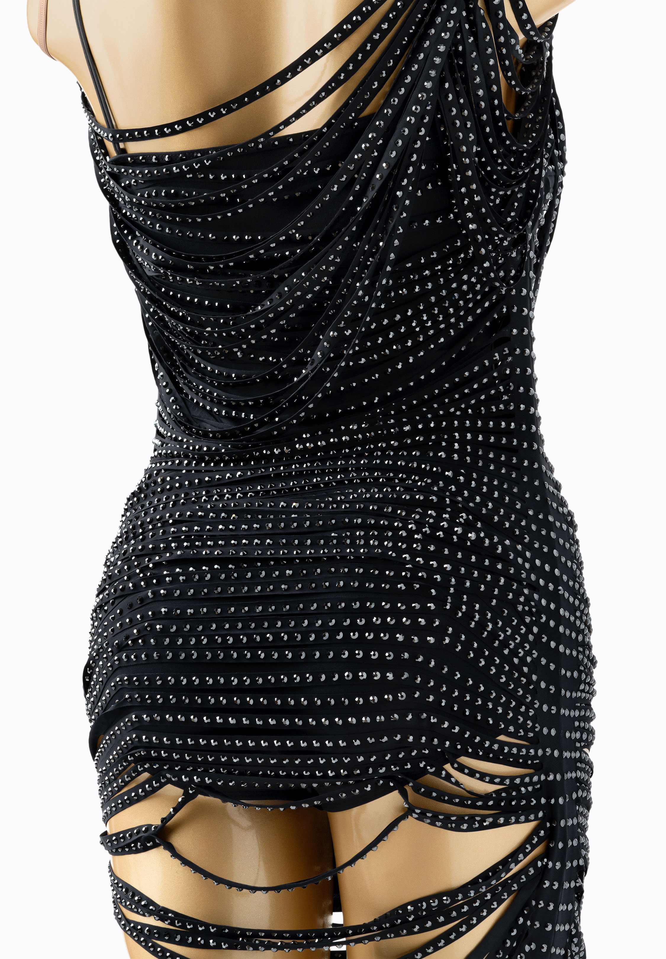 Sensu by Ina Stranded Crystal Latin Dance Dress | International Latin