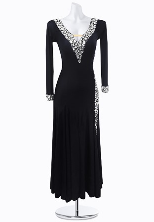 Strappy Crystal Smooth Dress AM-B3325