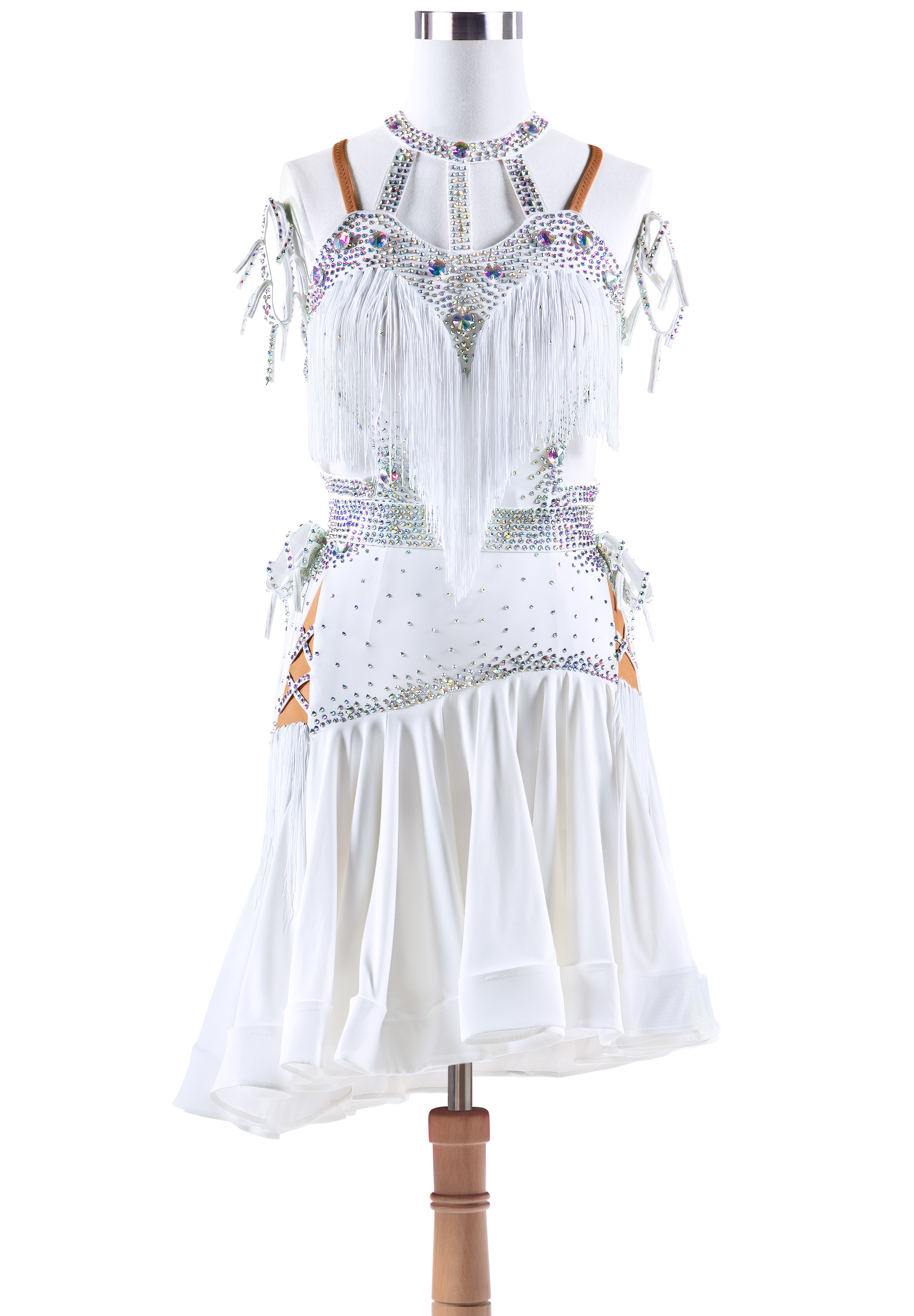 Strappy Seduction Crystallized Latin Rhythm Dress VN-L5315