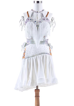 Strappy Seduction Crystallized Latin Rhythm Dress L5315
