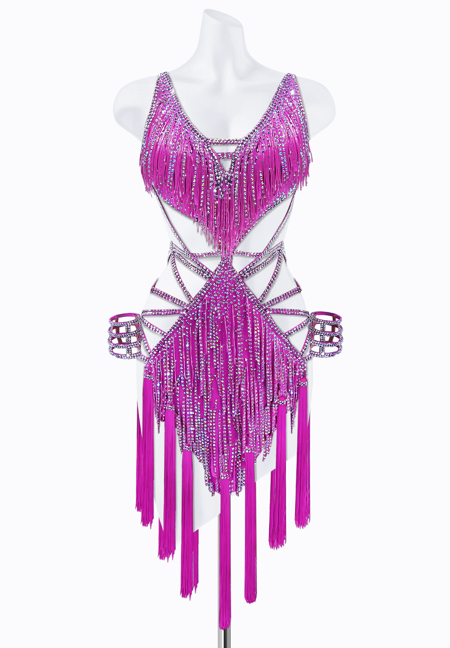 Sugarplum Fringe Latin Dress AM-L3711