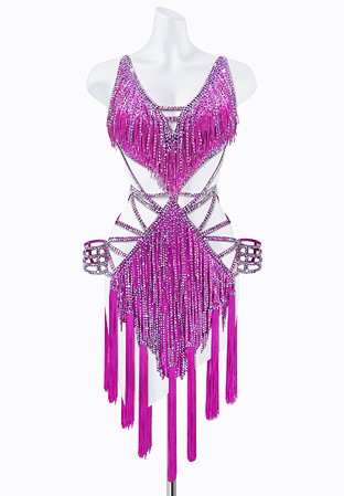 Sugarplum Fringe Latin Dress AM-L3711