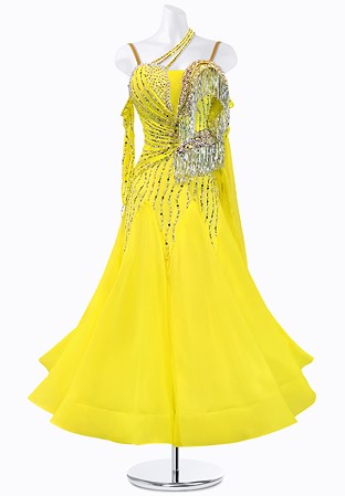 Sunburst Fringe Ballroom Gown PR-B220067