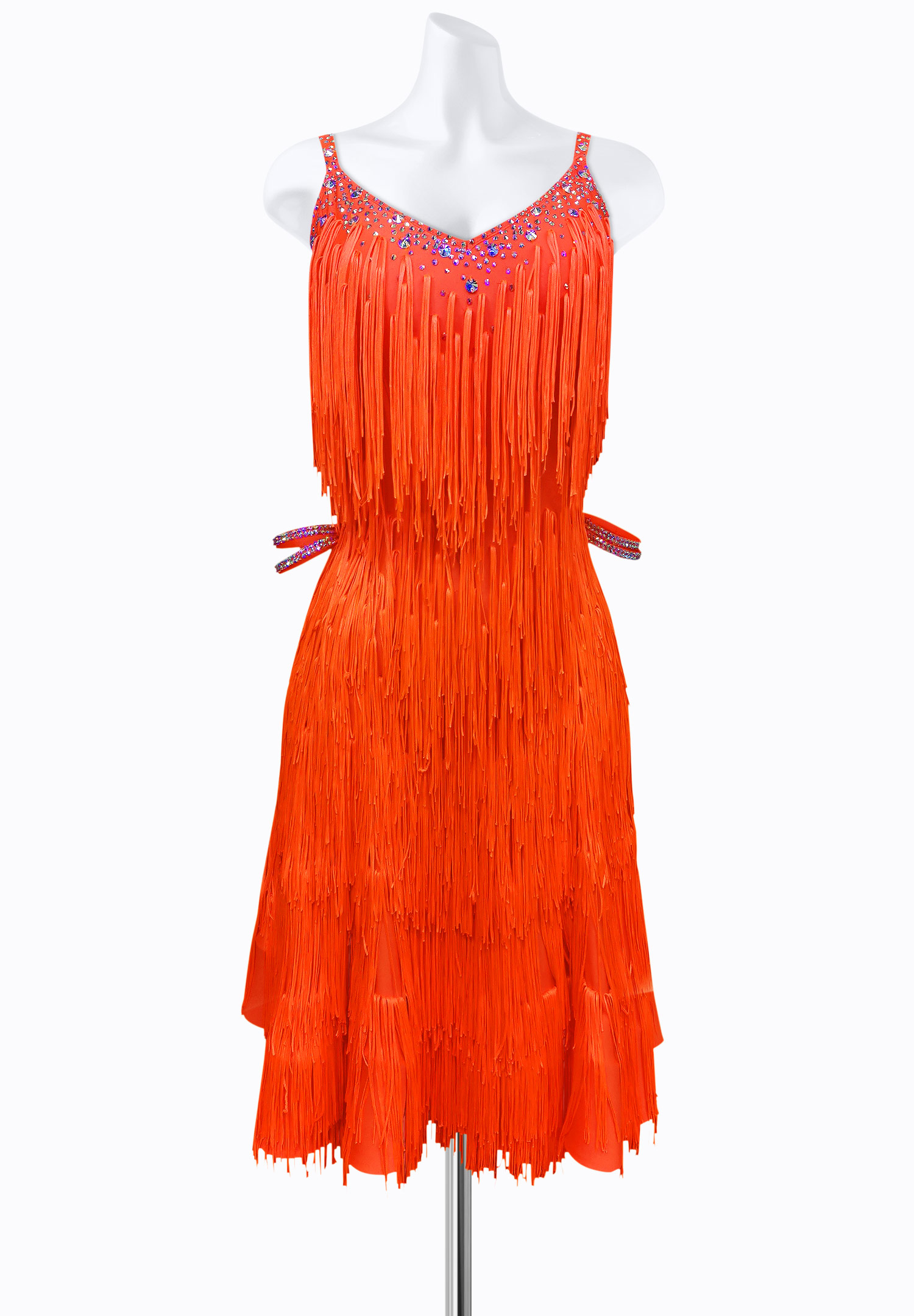 Sunrise Fringe Latin Dress AM-L3554