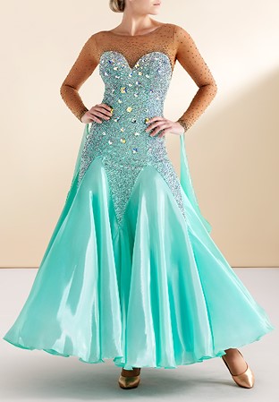 Sweetheart Crystal Charm Modern Dress BFS-7D16