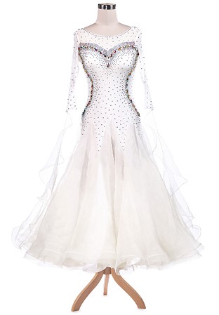 Sweetheart Curvy Sparkle Ballroom Dance Competition Dress VN-A5234