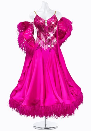 Sweetheart Fringe Ballroom Gown PR-B210037