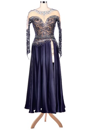 Sweetheart Sparkle Side Split American Smooth Dance Dress VN-A5206