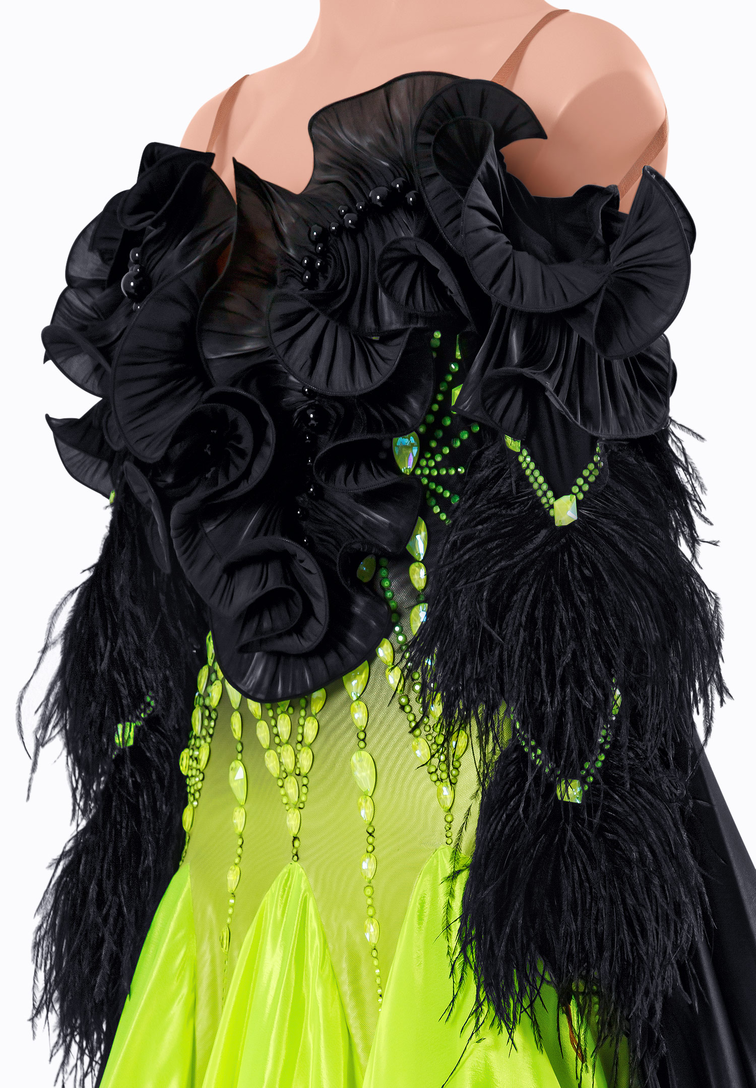 Black on Tropic Lime_