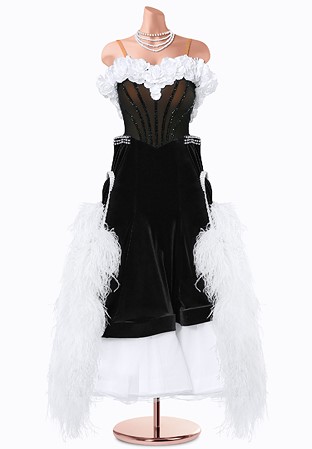 Midnight Blossom Ballroom Gown TID-BM1105