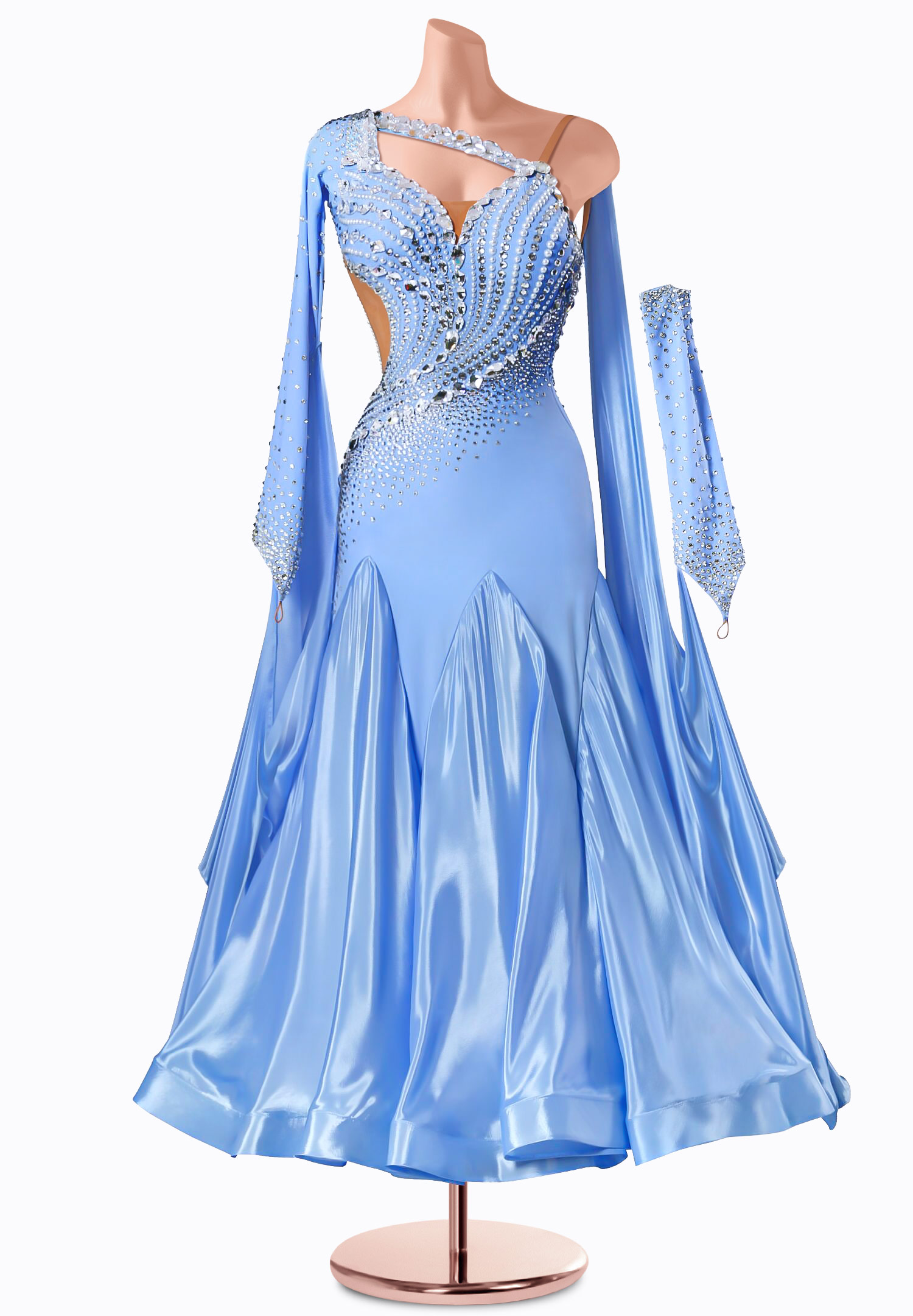 Crystal Frost Ballroom Gown TID-BM1108