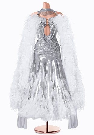Silver Plume Ballroom Gown TID-BM1145