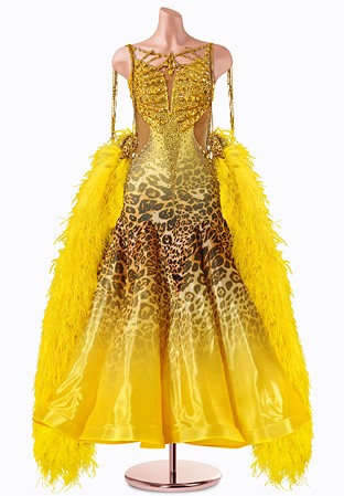 Cobalt Jungle Ballroom Gown TID-BM1157