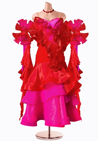 Crimson Romance Ballroom Gown TID-BM1169