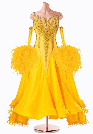 Sunlit Flame Ballroom Gown TID-BM1172
