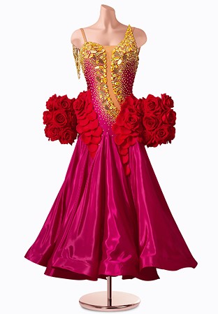 Rosette Radiance Ballroom Gown TID-BM1178