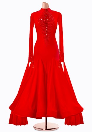 Ruby Splendor Ballroom Gown TID-BM1202
