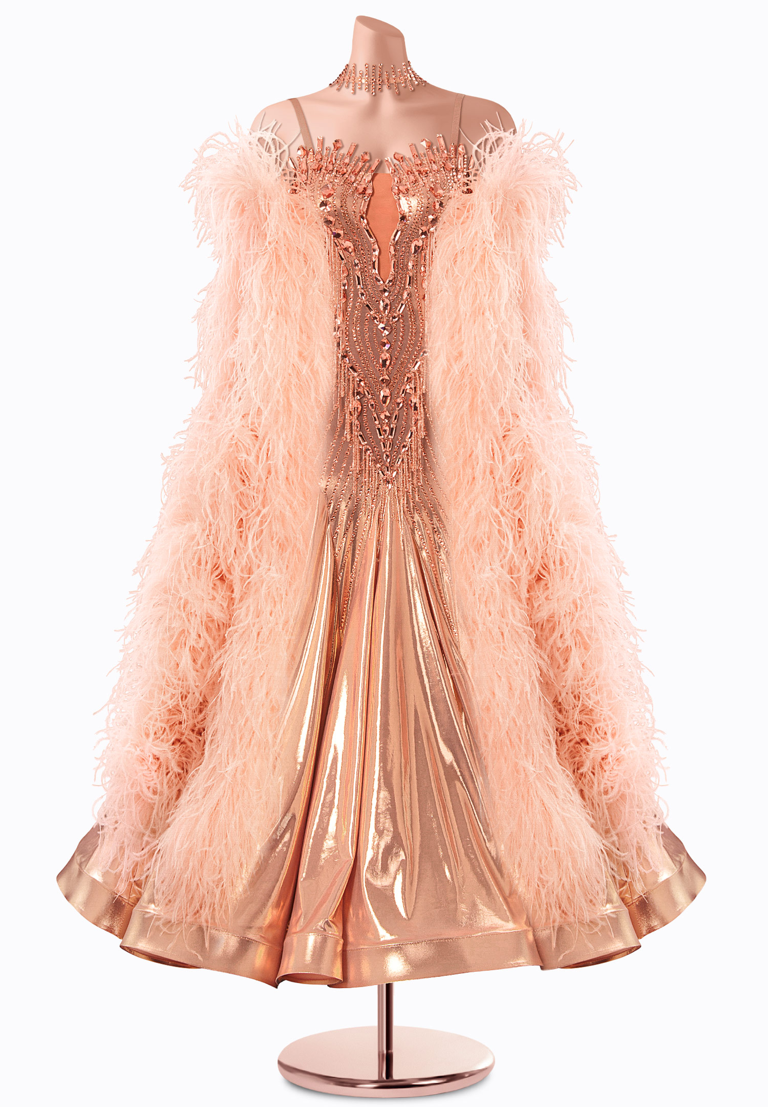 Bronze Radiance Ballroom Gown TID-BM1213