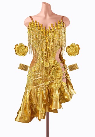 Gilded Grace Latin Dress TID-LM1192