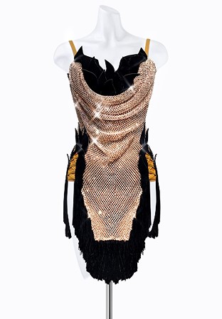 Tassel Mesh Latin Dress PR-L215010