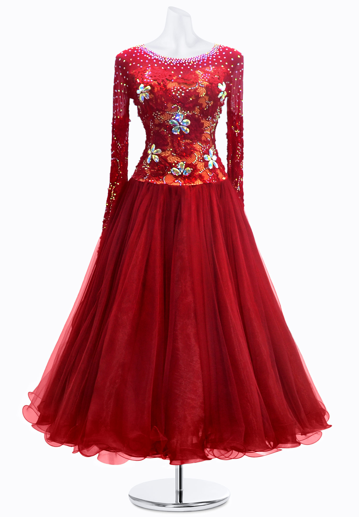 Teardrop Flower Ballroom Gown JT-B3866