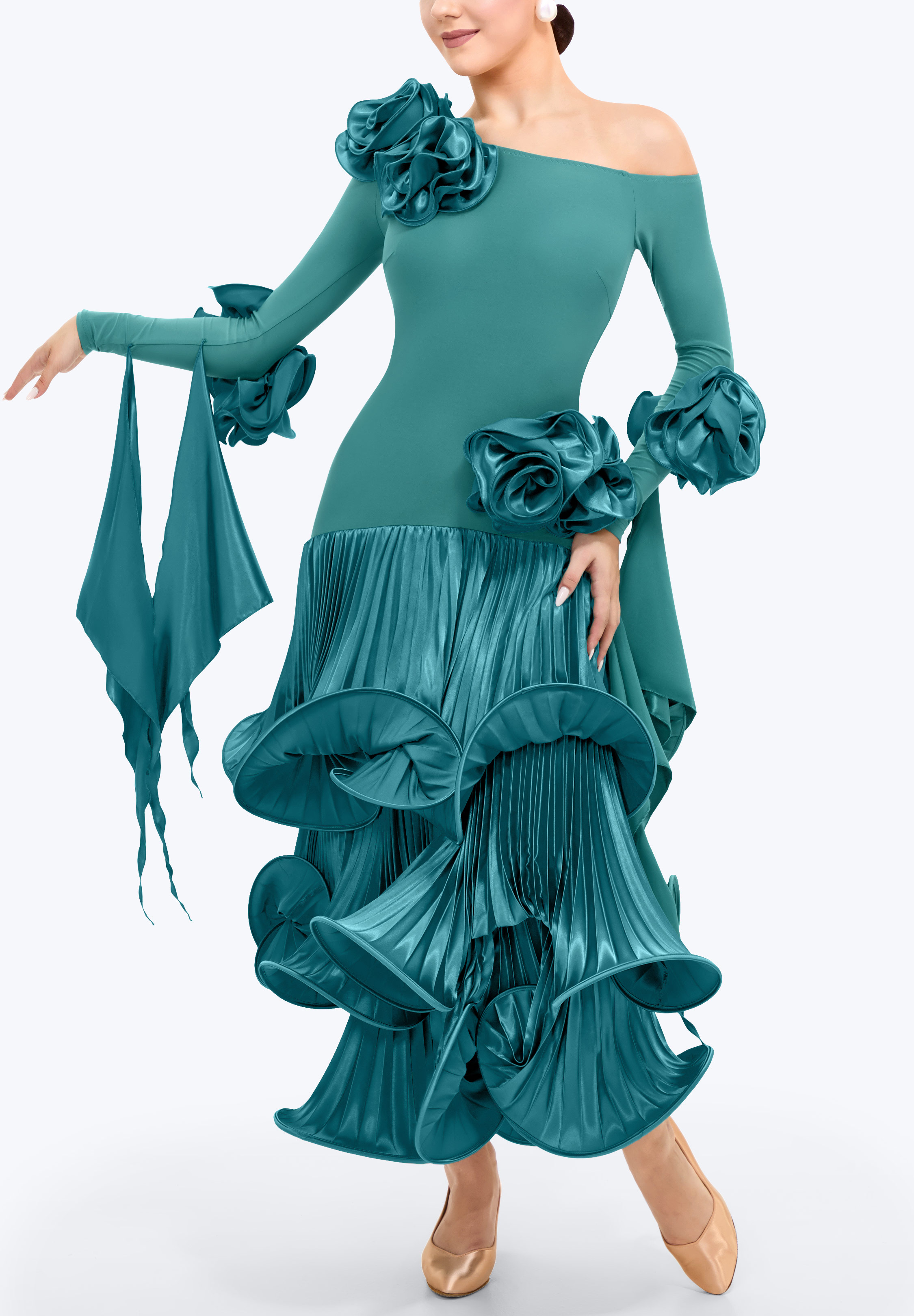 Tidal Bloom Dance Dress TD-SM007