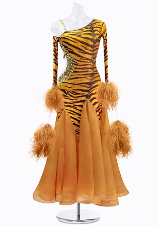 Tiger Feather Ballroom Gown AM-B3377