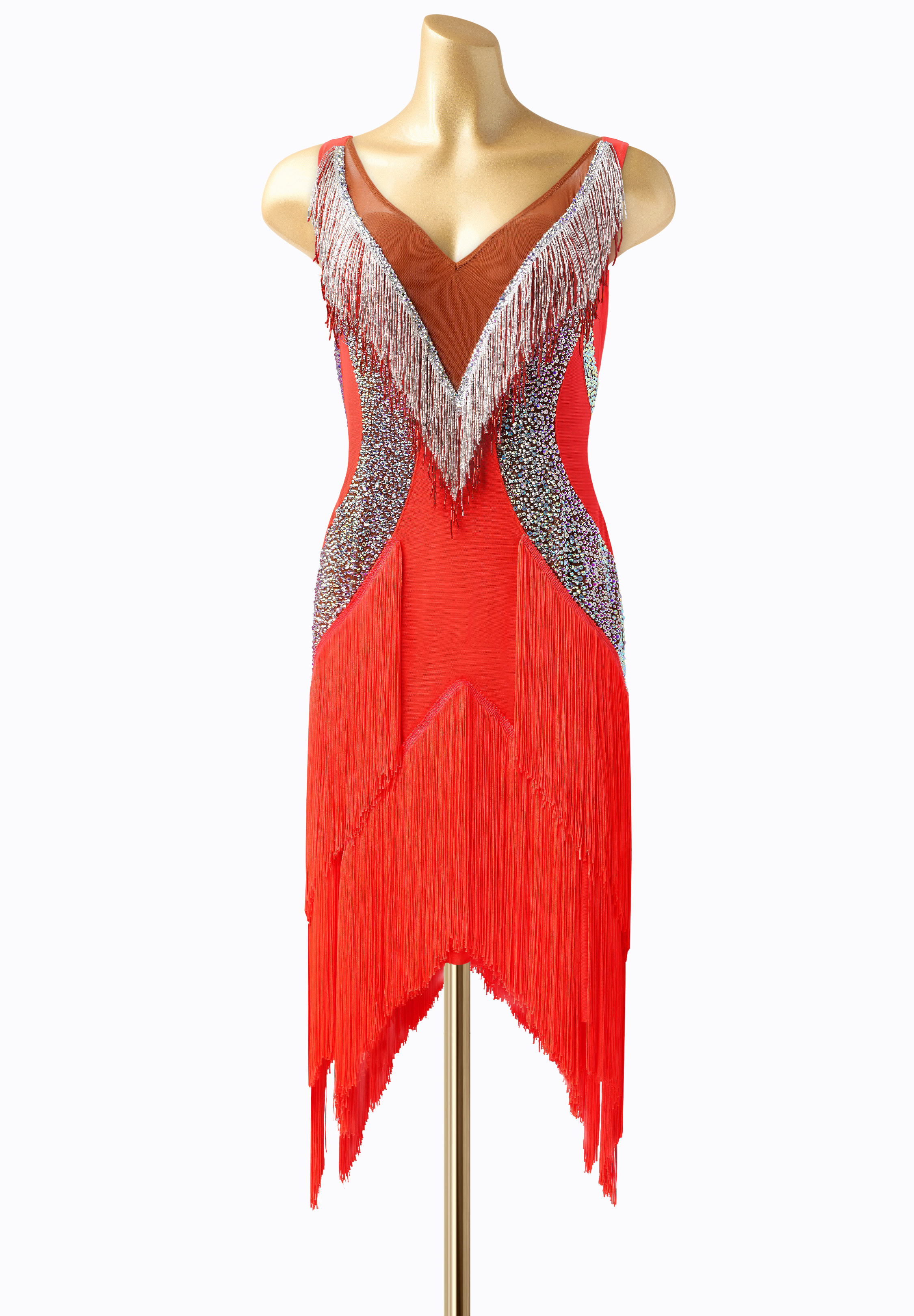 Tribal Fringe Latin Competition Dress PC-WL18017