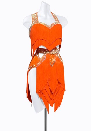 Tropic Fringe Latin Dress PR-L215027