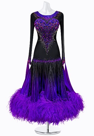 Ultraviolet Sky Ballroom Gown AM-B3034
