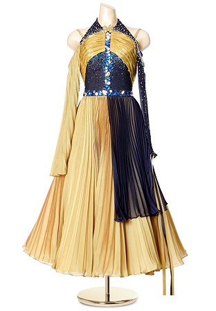 Supernatural Pleated Gemstone Ballroom Gown PCWB19142