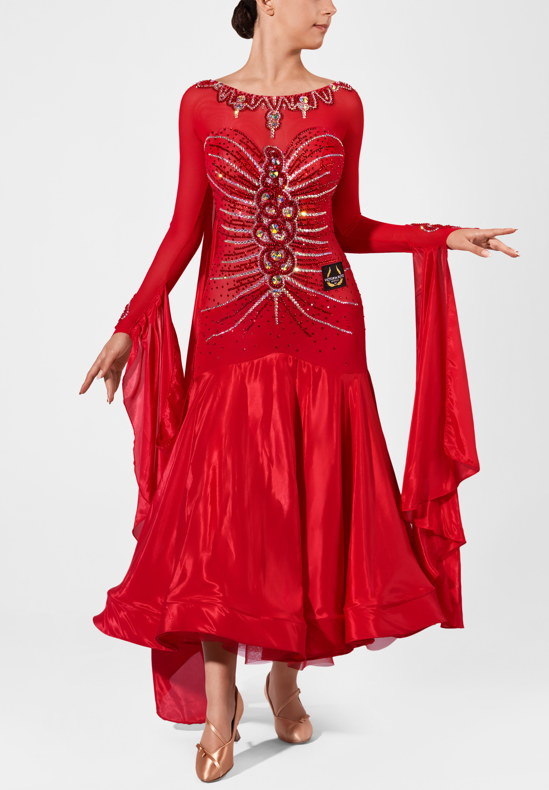 Berry Spark Ballroom Dress VB-B25001