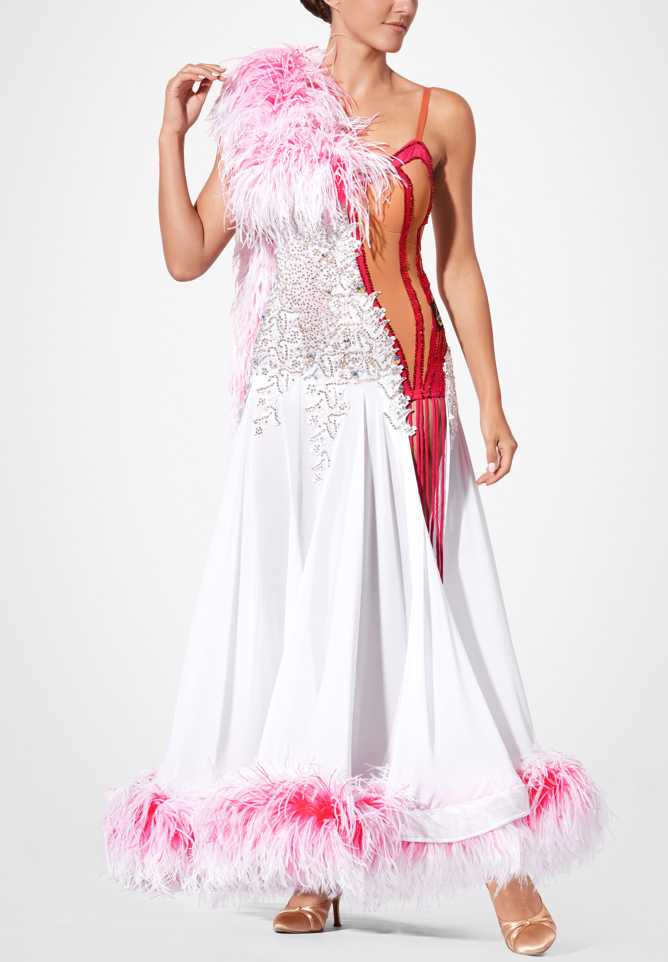 Gemini Feather Ballroom Dress VB-B25003