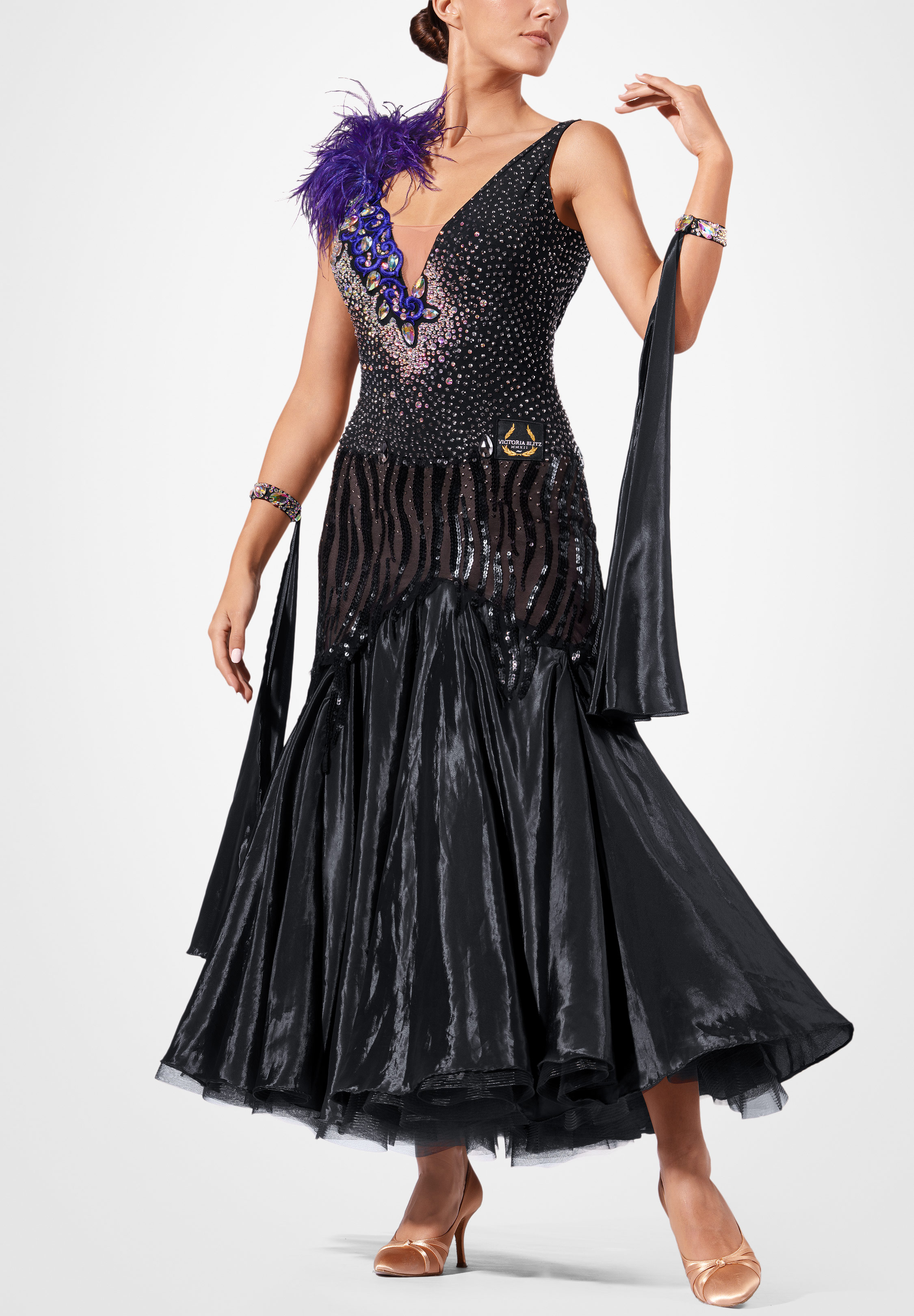 Midnight Gloss Ballroom Gown VB-B25010