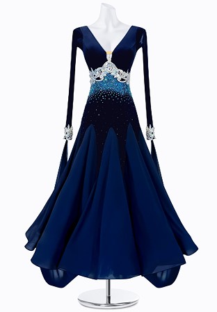 Velvet Crystal Ballroom Gown PR-B210060