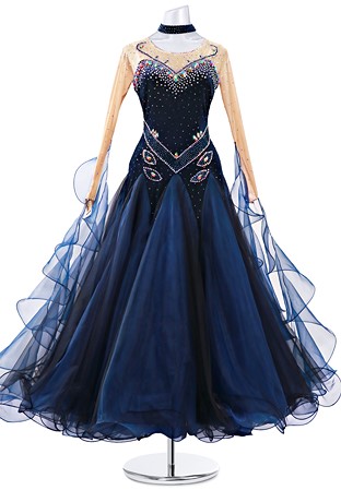 Velvet Elegance Formal Ballroom Dress MQB225